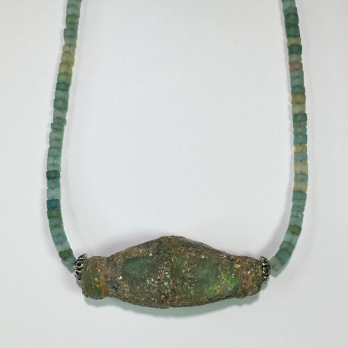 Roman Glass Pendant and Necklace