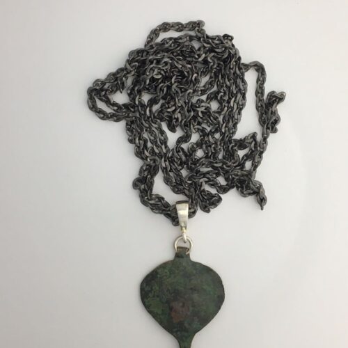 bronze-95 Bronze Artifact Pendant - Flat