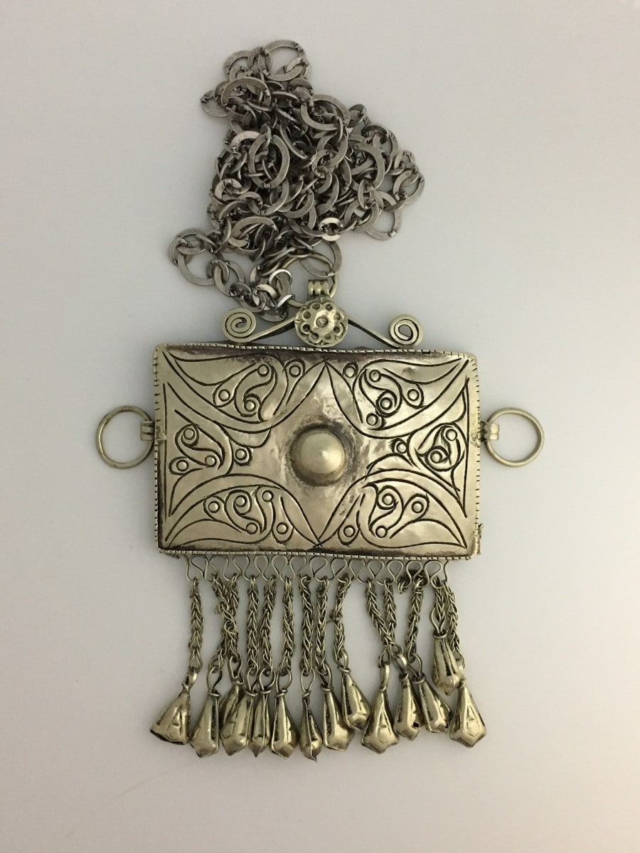 Bedouin Tassel Pendant (Rectangle)
