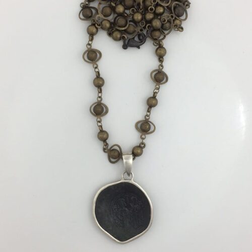Cup Coin Bronze Pendant