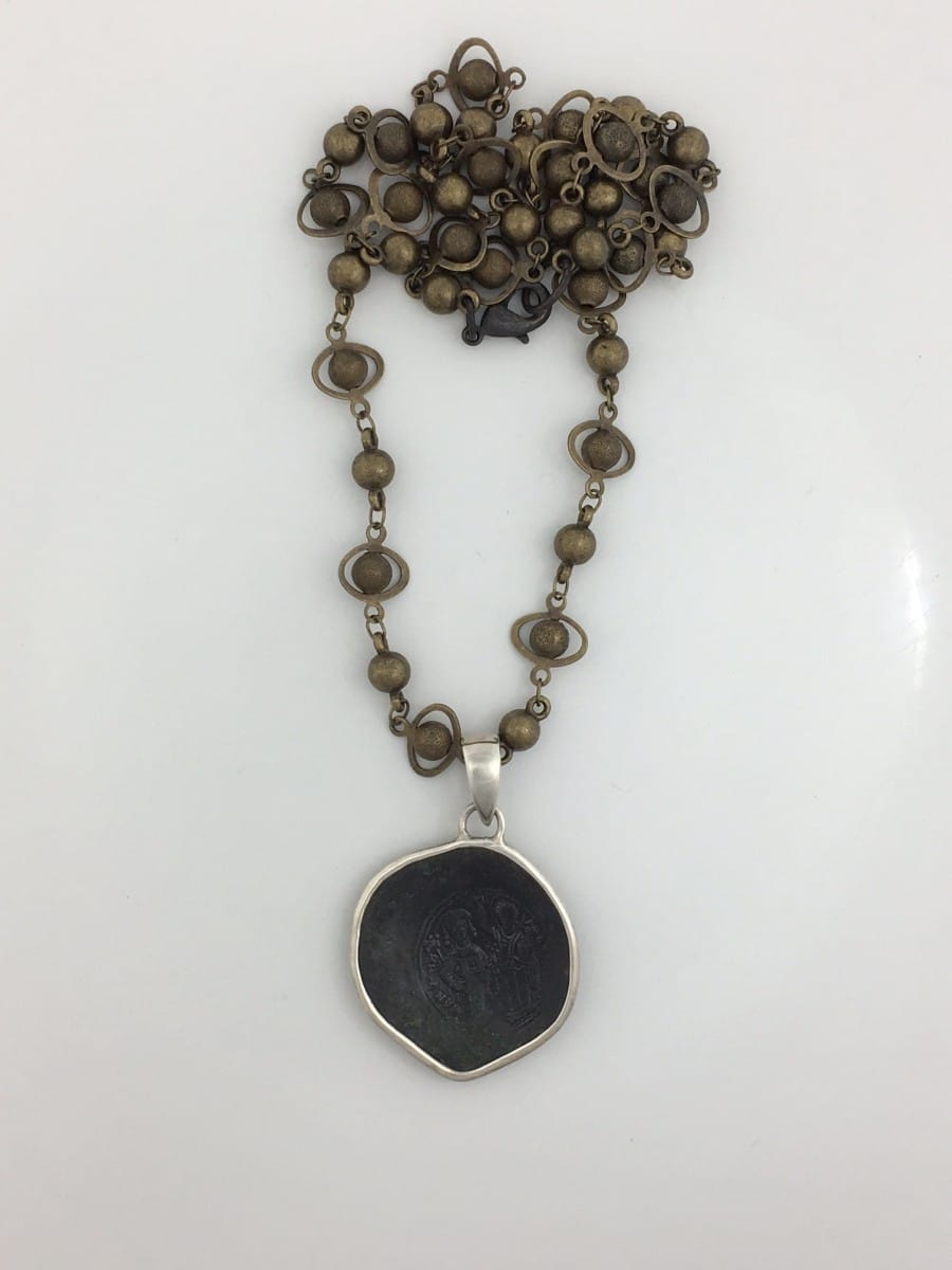 Cup Coin Bronze Pendant