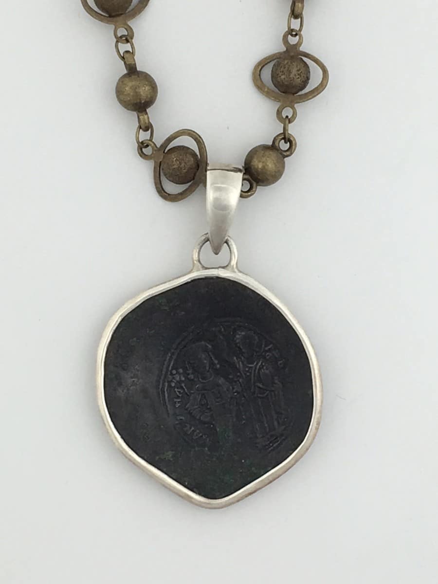 Cup Coin Bronze Pendant - Image 2
