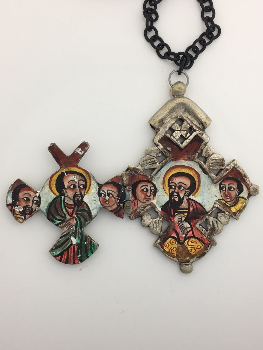 Ethiopian Cross - Painted - Image 2