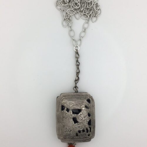 Chinese 1 Chinese Silver Box Pendant