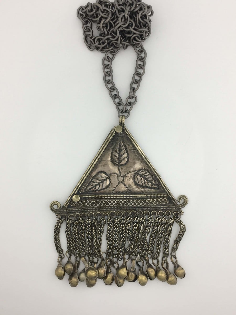 Bedouin Tassel Pendant - Triangle