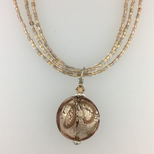 neutral Neutral Venetian Glass Necklace