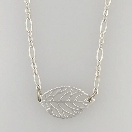 side Sterling Silver - Side Leaf