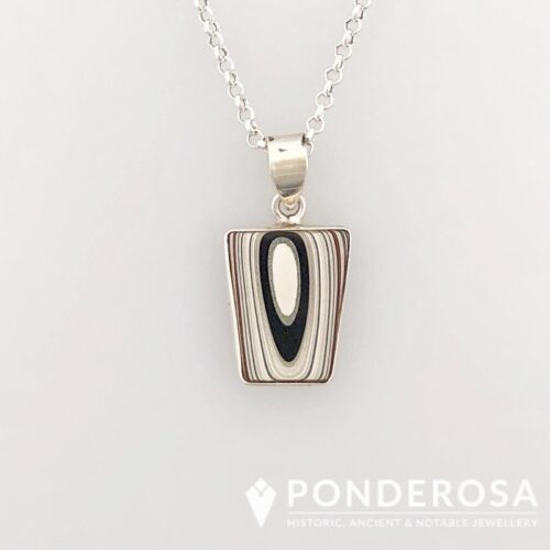 D31429B0-E907-44B3-B32F-DBFC1143C5E1 Fordite Pendant - Cobra