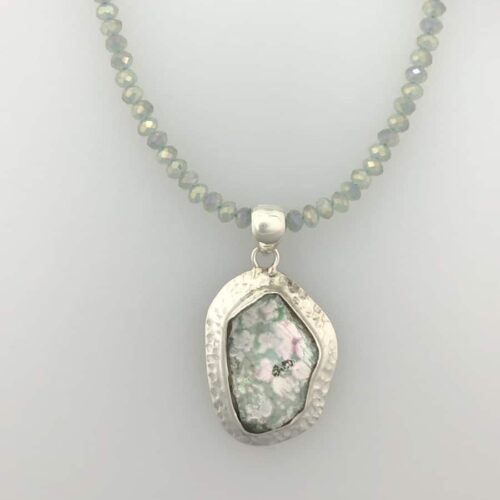 RGG 1 Roman Glass Necklace - Hammered