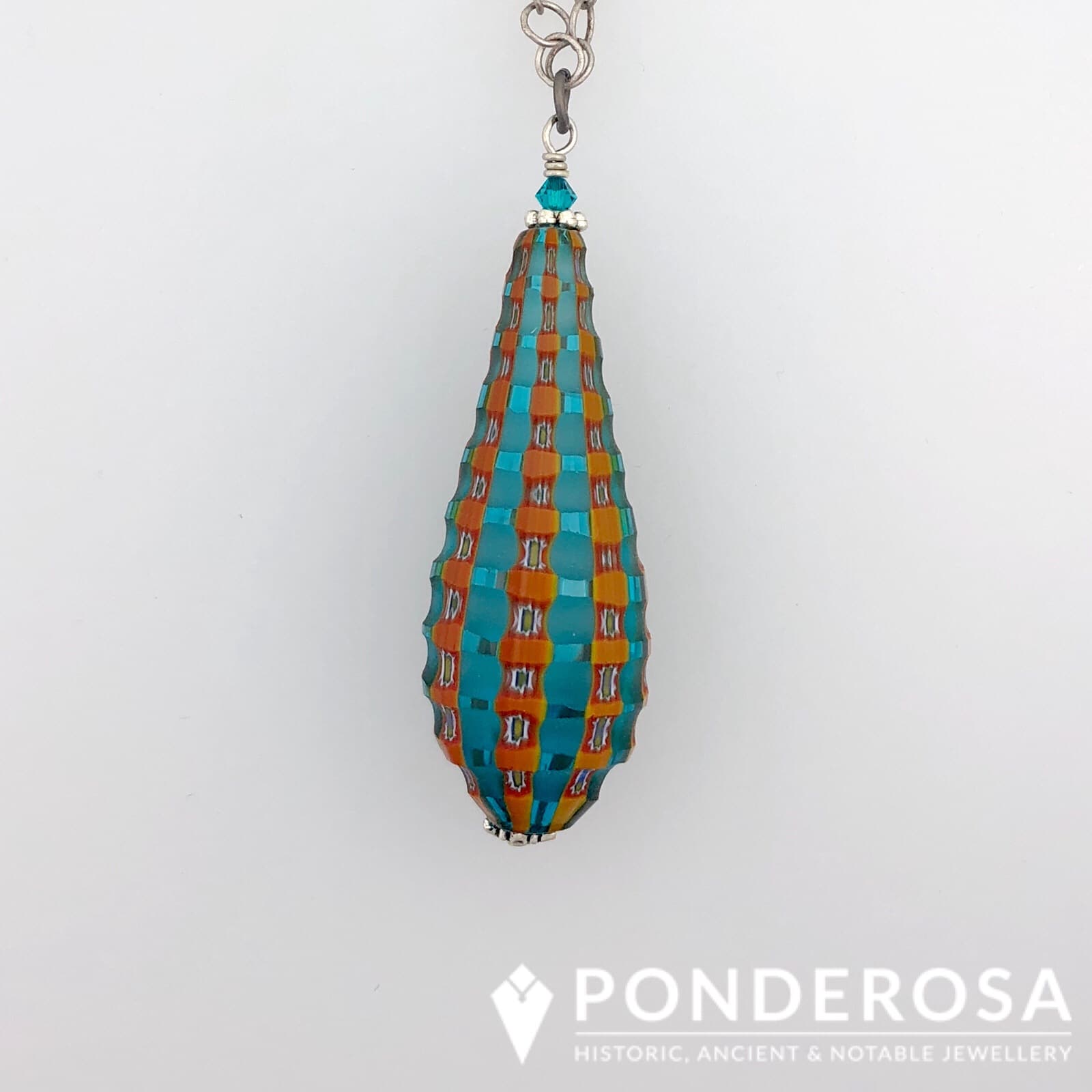 Venetian Glass - Teal Drop