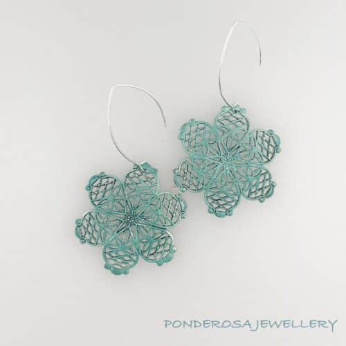 Filagree Flower Earrings