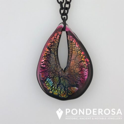 Colourful 1 Venetian Glass - Black Drop