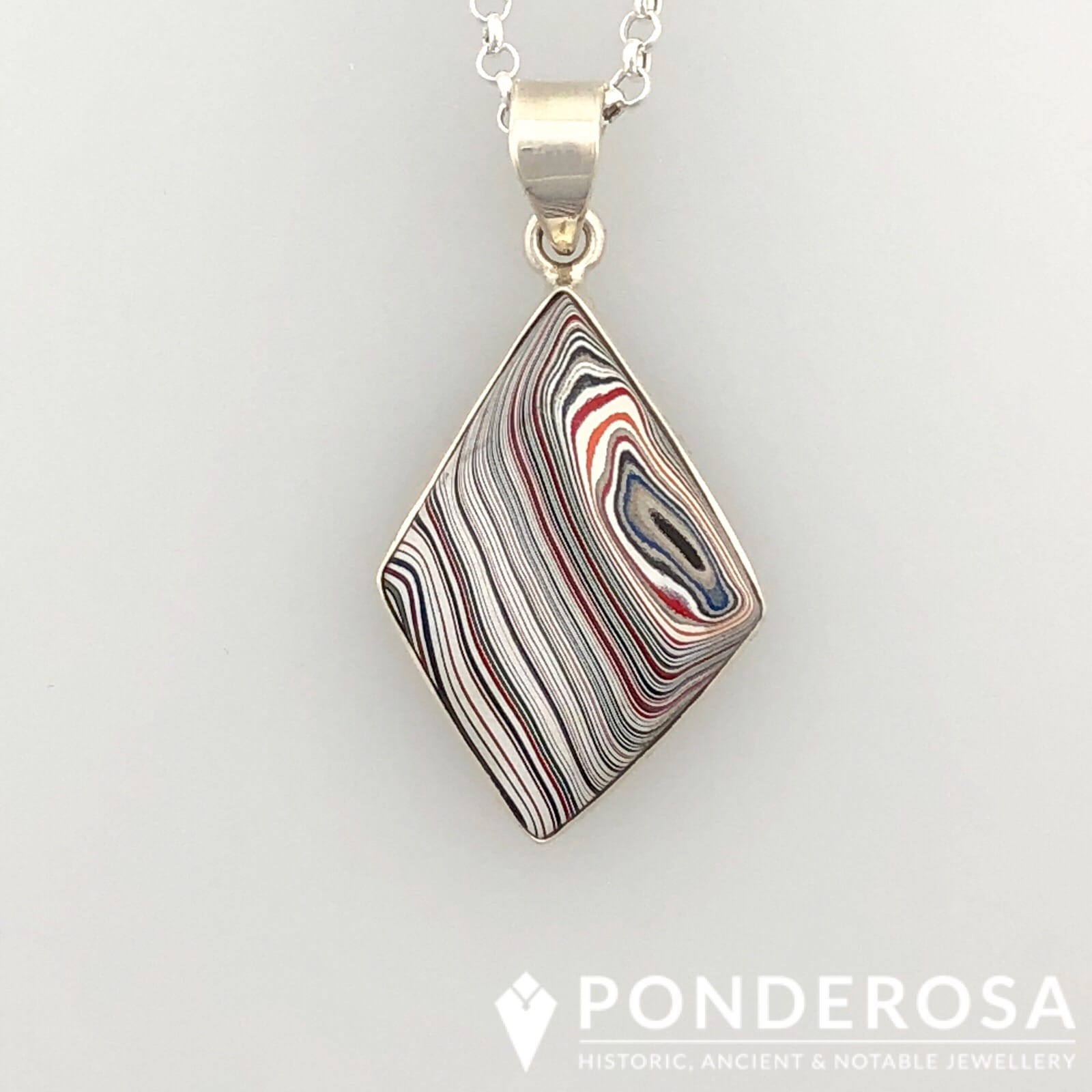 Fordite Pendant - California