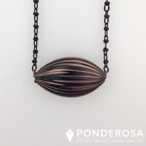 Venetian Glass - Black/Aventurine