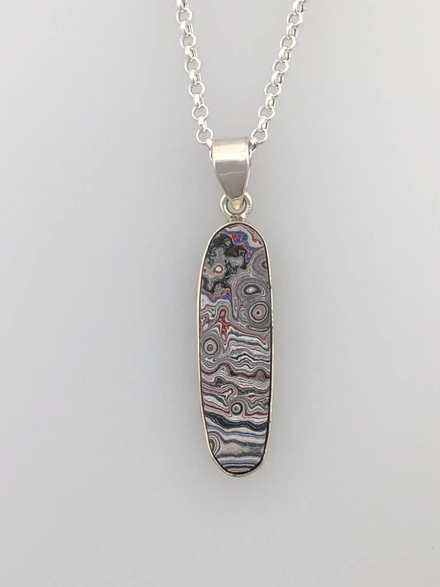 Fordite Pendant - Long