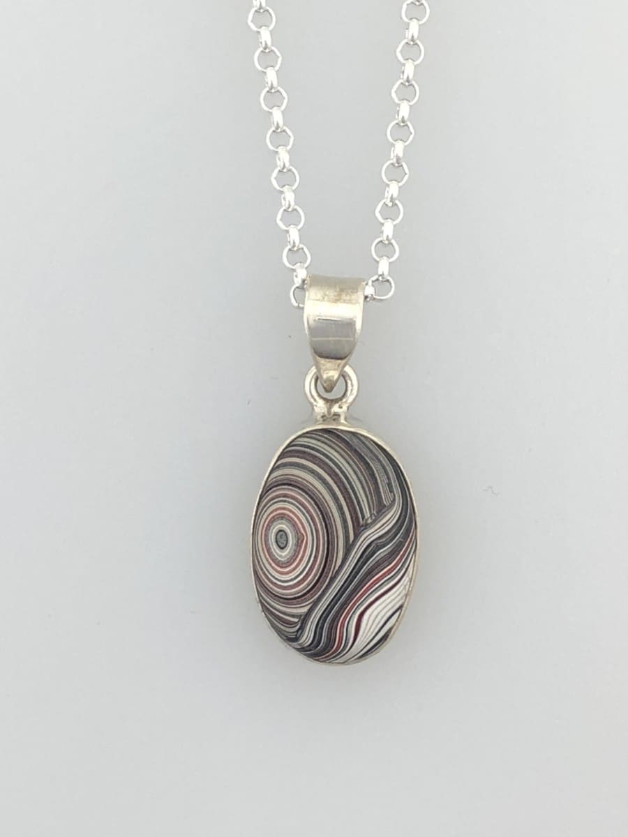 Fordite Pendant - Oval