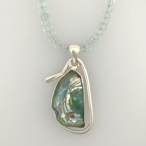 RG 6 Roman Glass Necklace - Half Bottom