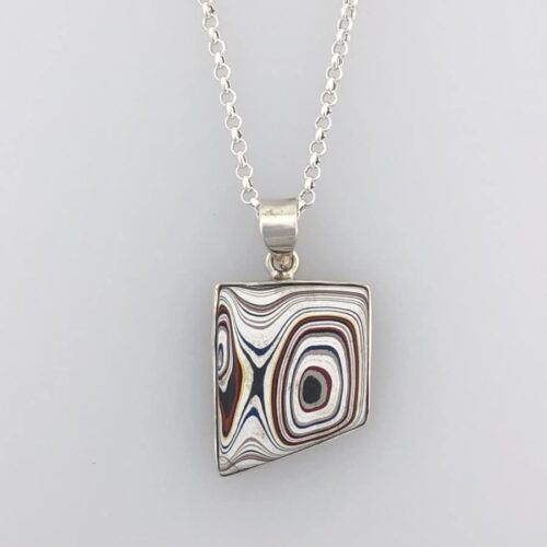 Fordite Pendant - City