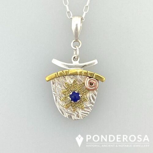 Multi Metal Gold and Silver - Asian Inspired Pendant