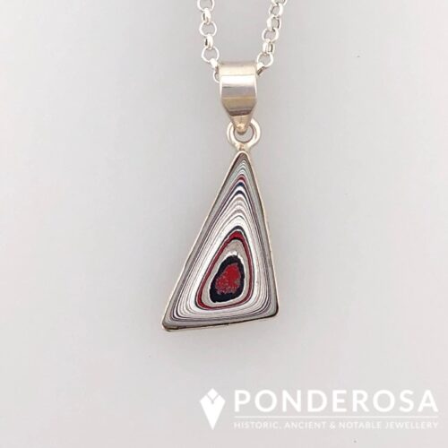 Fordite Pendant - Red's