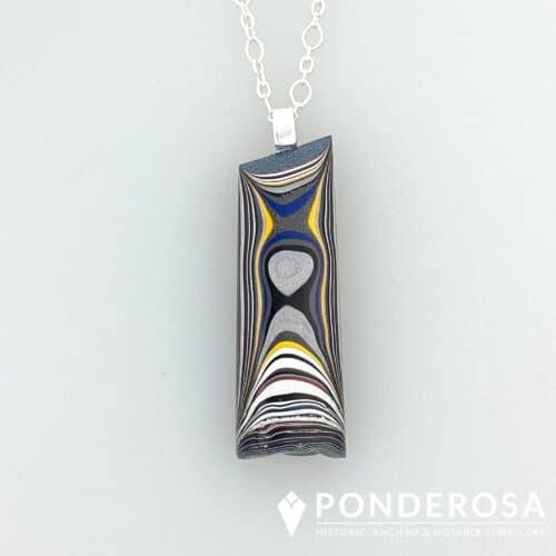 Fordite Pendant - Sky