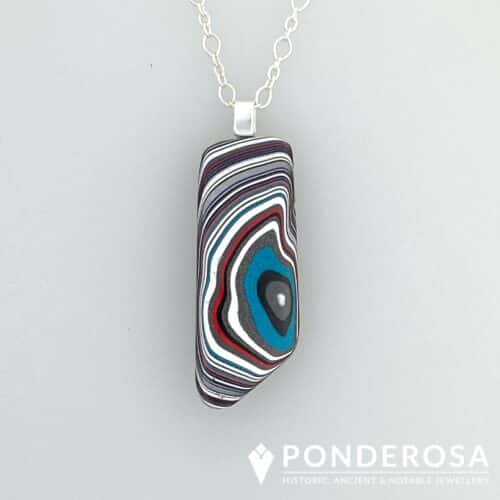 Fordite Pendant - Ram