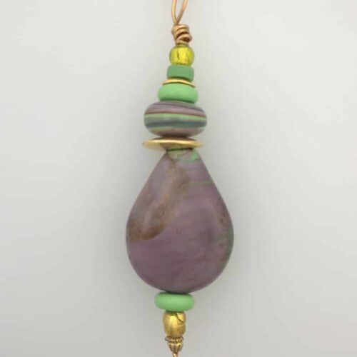 Large Venetian Glass - Purple/Green