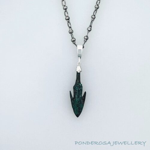 Bronze Arrowhead - Pewter Chain