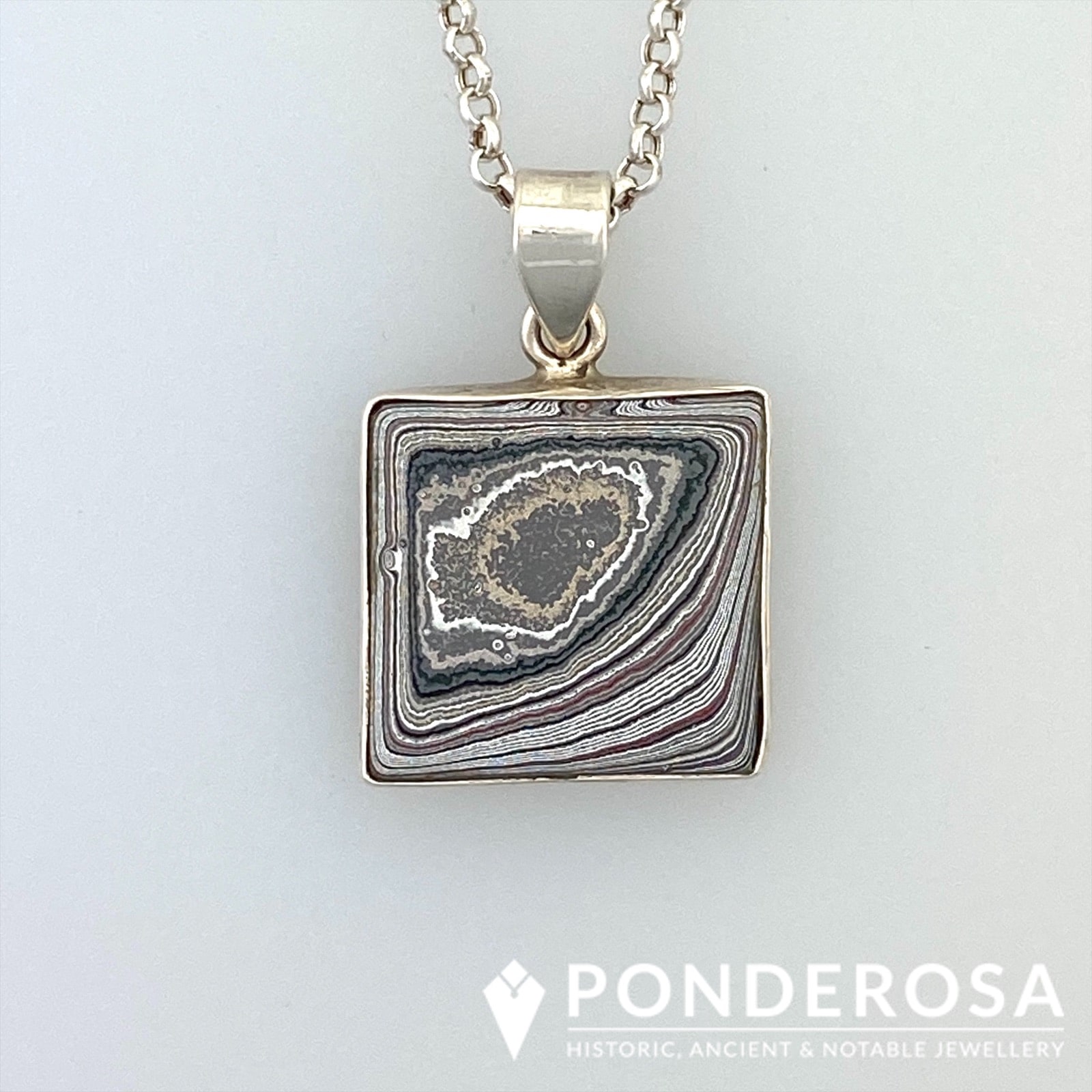 Fordite Pendant - Mustang