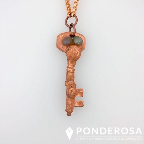 Vintage Skeleton Key - Copper/Labradorite