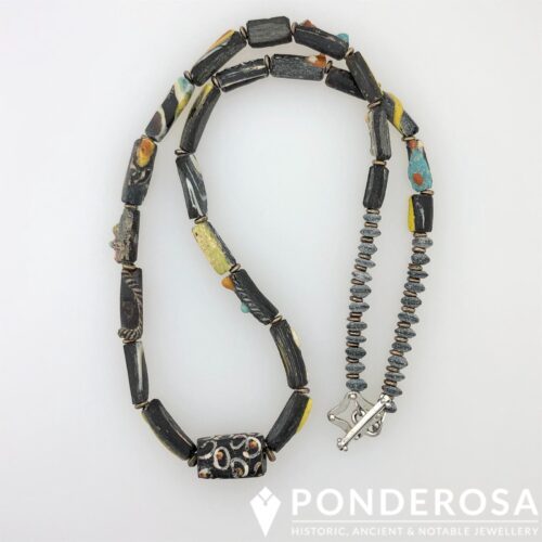 Broken Black Bracelet Beads - Black