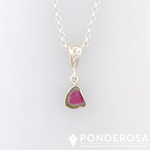 Watermelon Tourmaline Pendant