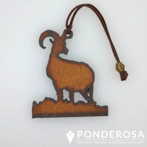 Rustic Metal Ornament - Big Horn Sheep
