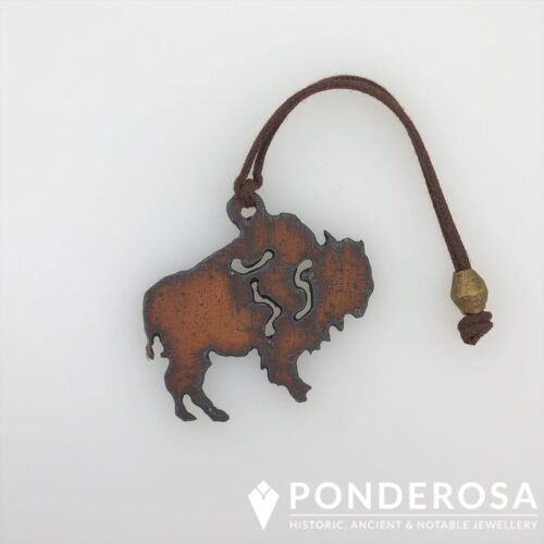 Rustic Metal Ornament - Buffalo