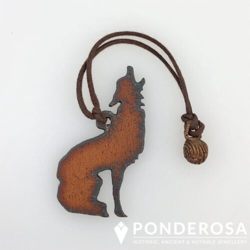 Coyate Rustic Metal Ornament - Coyote