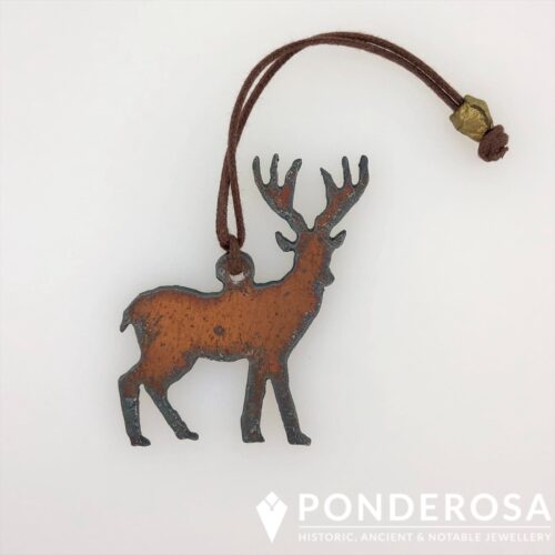 Deer Rustic Metal Ornament Rustic Metal Ornament - Deer
