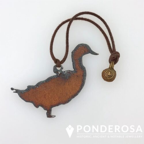 Ponderosa Rustic Metal Duck Ornament Rustic Metal Ornament - Duck