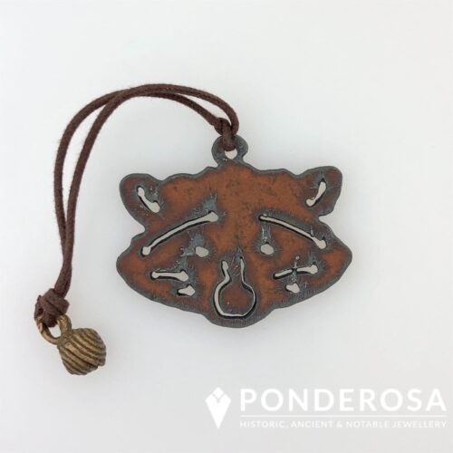 Ponderosa Rustic Metal Raccoon Ornament Rustic Metal Ornament - Racoon