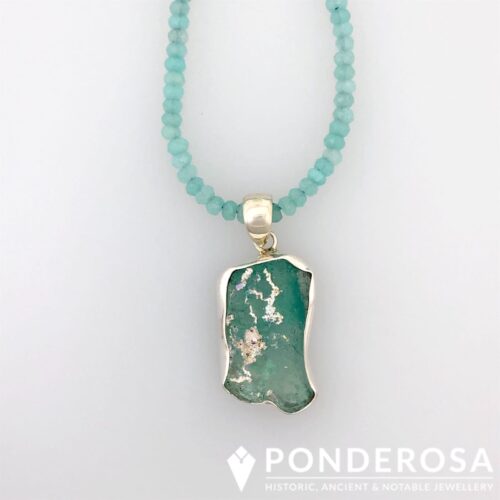 RG Rectangle Roman Glass Necklace - Rectangle