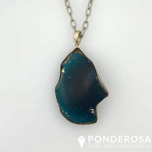 RG Side Globe Roman Glass Necklace - Side Globe