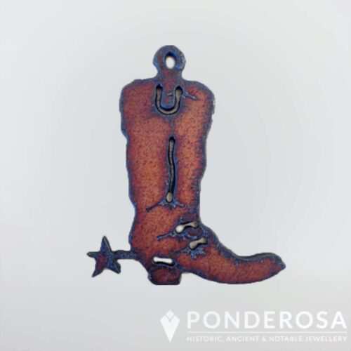 Rustic Metal Ornament - Cowboy Boot