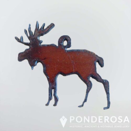 Moose Rustic Canadiana Rustic Metal Ornament - Moose