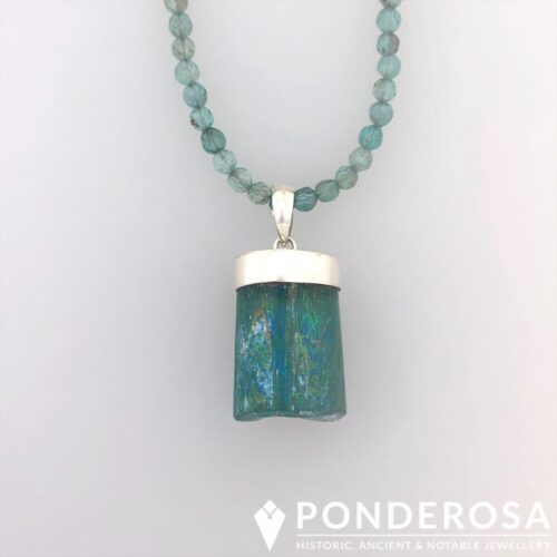 RG Bright Cylinder Roman Glass Necklace - Bright Cylinder