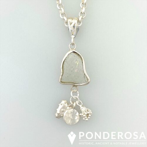 RG Charms Roman Glass Necklace - Sterling Charms