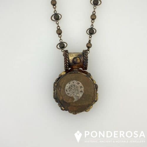 Ammonite Dot Pendant