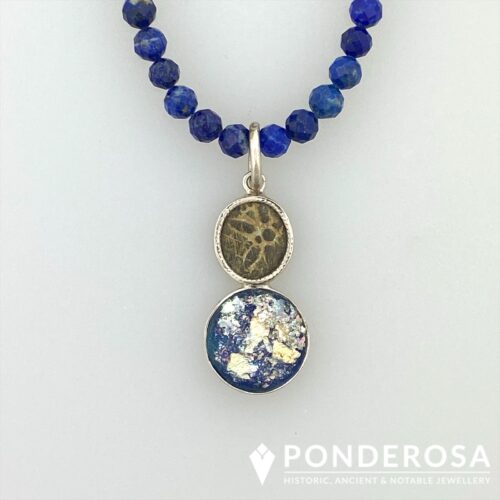 RG and Mite Widow's Mite and Roman Glass Necklace