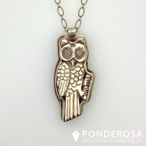 Carved Owl Pendant