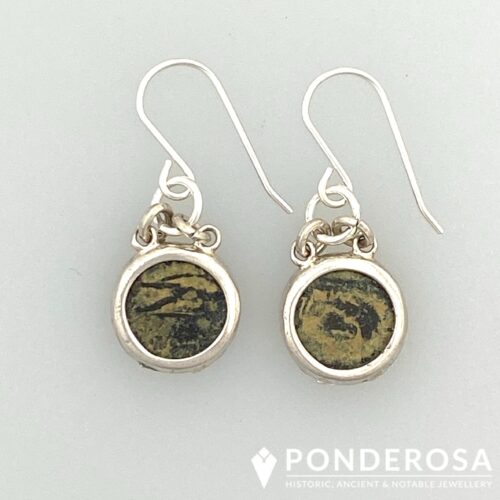 Bronze and Silver Earrings - Ancient