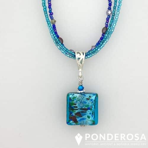 Venetian Glass - Square Blue