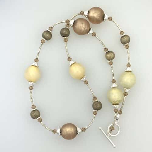 Vintage Venetian Glass - Yellow/Brown